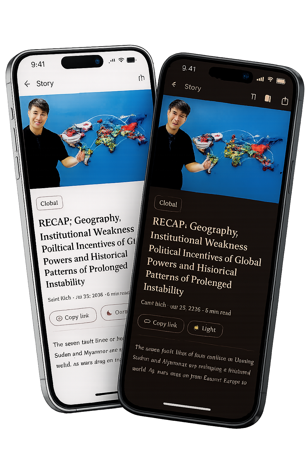 Light and dark mode reading